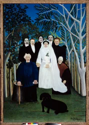 Az esküvő 1905 körül. Henri Rousseau dit Le Douanier (1844-1910) festménye