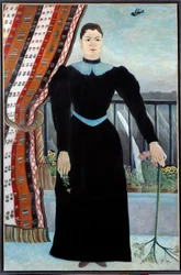 Egy nő portréja az ablak mellett Henri Rousseau festménye dit Le Douanier Rousseau