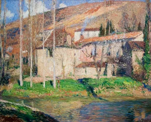 Kilátás Labastide-du-Vert-re (Midi-Pyrénées)