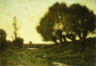 Erdős táj patakkal, 1903