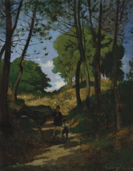Fenyőfák Les Trembleaux-ban, Marlotte Sapins aux Trembleaux közelében, Marlotte-ban, 1854.