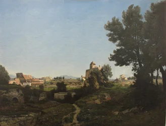 Róma látképe a Palatinus -dombról, 1865
