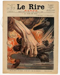 A „The Red Laughter” címlapja, színekben szatirikus