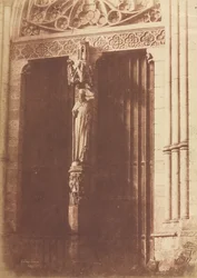 Amiens, a kereszthajó északi homlokzata, 1852.