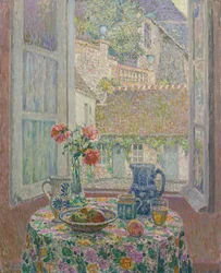 Udvarra néző asztal, 1926