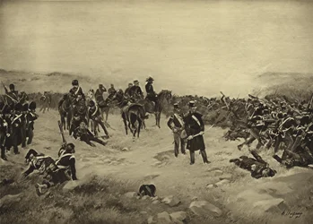 Inkermani csata, 1854 (mélynyomás)