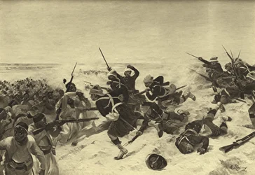 Tel el-kebiri csata, 1882 (mélynyomás)