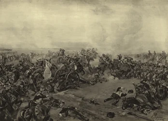 Waterloo-i csata, 1815 (mélynyomás)