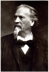 A francia író Frederic Mistral. Henri Manuel fotója, Franciaország, 1900 körül (fekete-fehér fotó).