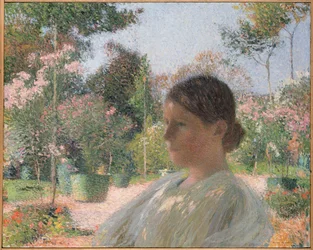 A kertben, 1904 körül.