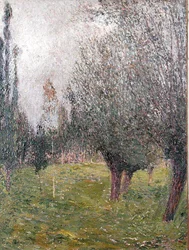 Táj fákkal (olaj, vászon)