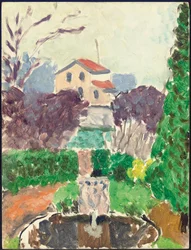 A művész kertje Issy-les-Moulineaux-ban, 1918 körül (olaj, tábla)