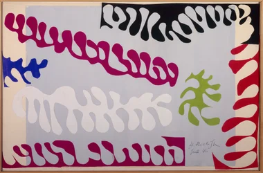 Le lagon de la serie : Jazz 1944 (Gouache papír, vágott és ragasztott papírra, vászonra erősítve)