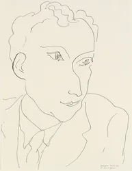 Louis Aragon portréja