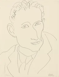 Louis Aragon portréja