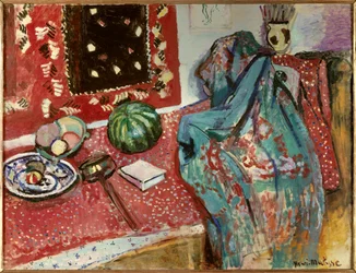 Csendélet vörös szőnyeggel 1906 (olaj, vászon)