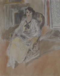Fotelben ülő nő, 1922 körül (olaj, vászon)