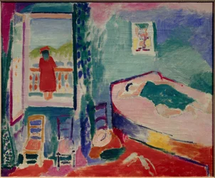 interieur a collioure - la sieste 1905 (Olaj, vászon )