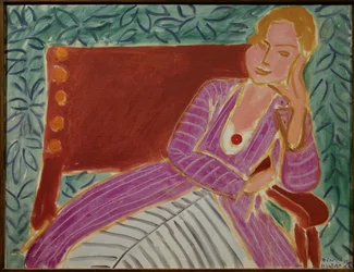 jeune fille assise robe persanne 1942 (olaj, vászon)