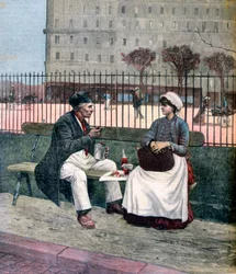 A munkás ebéd, 1891