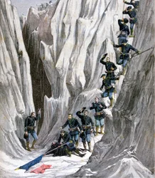 Bujon hadnagy felfedezett holtteste, Francia Alpok, 1891
