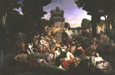 Hódolat a természetnek, 1850