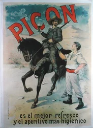 A "Picon" spanyol aperitifet reklámozó plakát