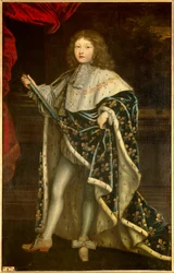 XIV. Lajos gyermekkori portréja (1638 - 1715) szent jelmezben