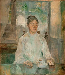 Adele-Zoe de Toulouse-Lautrec grófnő, a művész édesanyja ... (olaj, vászon)