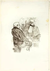 Georges Clemenceau és a szemész, Mayer, az Au Pied du Sinaï-ból