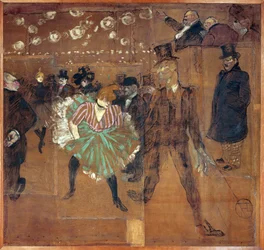 A Foire du Trone-on a La Goulue baraque felirata: A Moulin Rouge: La Goulue és "Valentin le desossee".