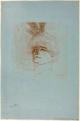 Mademoiselle Marcelle Lender portréja, háromnegyedes nézet