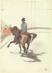 A Cirkuszban: A spanyol séta, 1899 (grafit, színes pasztell és szén, nehéz szőtt papíron)