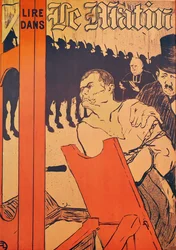 Az Akasztófa lábánál, a „Le Matin” reklámja, 1893 (színes litográfia)