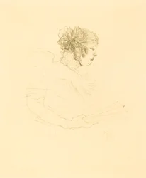 Luce Myres a profilban (Luce Myrès, de profil)