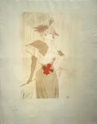 Miss Marcelle Lender, állva