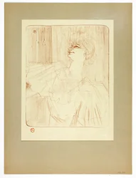 À Menilmontant by Bruant, négyes tányér Yvette Guilbert-től