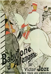 Poszter Victor Joze Babylone dAllemagne című könyvéhez, 1894.