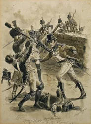 Harry Hunt hadnagy a királyi tengerészgyalogságnál Cassisban 1813. augusztus 18-án