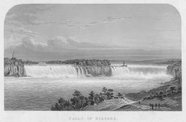 Niagara-vízesés, 19. század közepe.