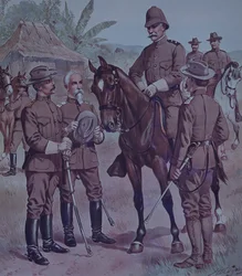 Spanyol-amerikai háború 1898, amerikai csapatok, lovas Lawton tábornok, az 5. hadsereg hadtestének második hadosztályának parancsnoka, Kubában