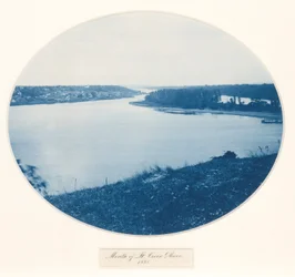 A St. Croix folyó torkolata, a Felső Mississippi folyó, nézetek, I. kötet sorozatból.