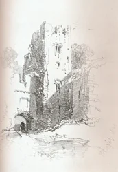 Crookston kastély, Paisley közelében, 1840