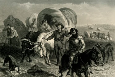 „Emigrants Crossing the Plains”, 1869, 1874.