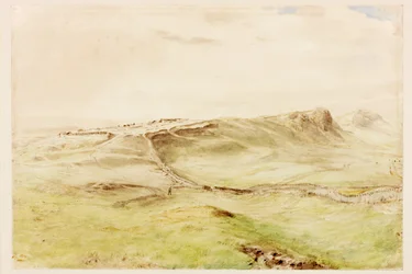 Borcovicus (ceruza és akvarell papíron (kártyára ragasztva))