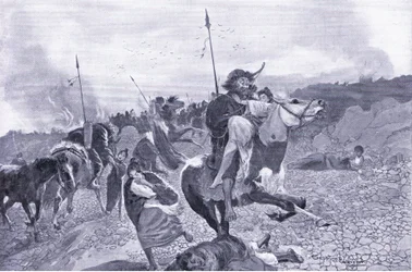 Egy korai hun támadás i.e. 180