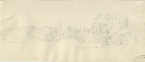 Lichfield – North View (távoli): ceruzarajz, nd [1788-1855] (rajz)
