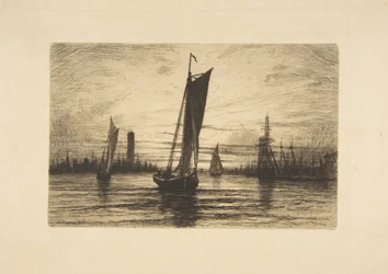 Naplemente az East Riveren, 1879.