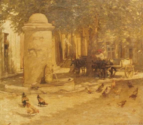Szökőkút egy provence-i faluban