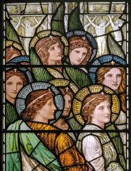 Bakewell, Mindenszentek, Ünnepi műhely, Henry Holiday, Isten báránya, Adoring Saints, 1893